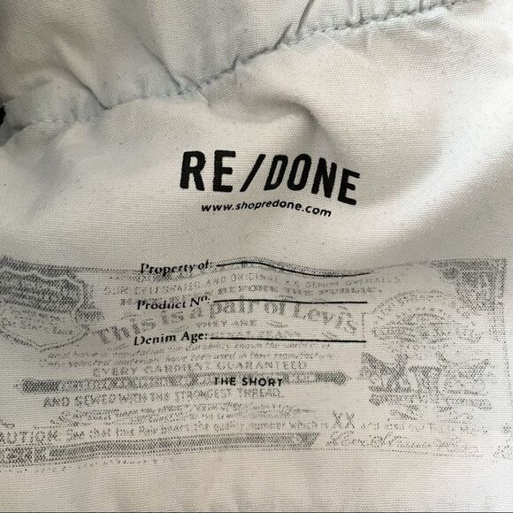 LEVI’S RE/DONE The Short Shorts Cut Off Pockets Show Jean Shorts - Picture 10 of 13